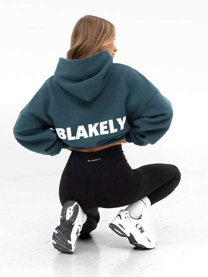Amelie Oversized Hoodie - Teal Green