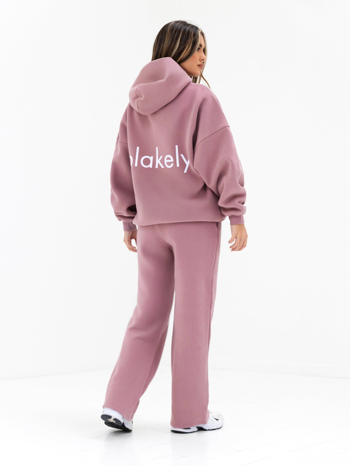Lexi Wide Leg Sweatpants - Dusty Pink