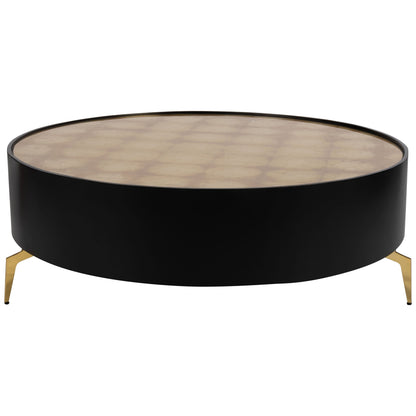 Gold Leaf Top Coffee Table, Black