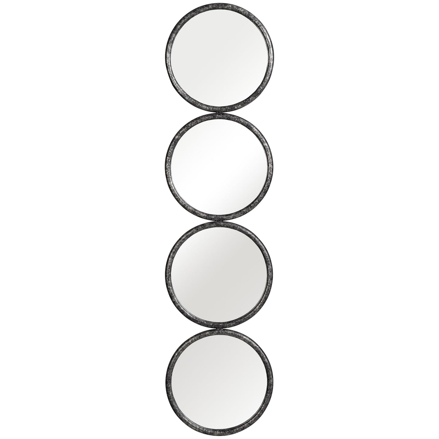 Circles Wall Mirror, Black