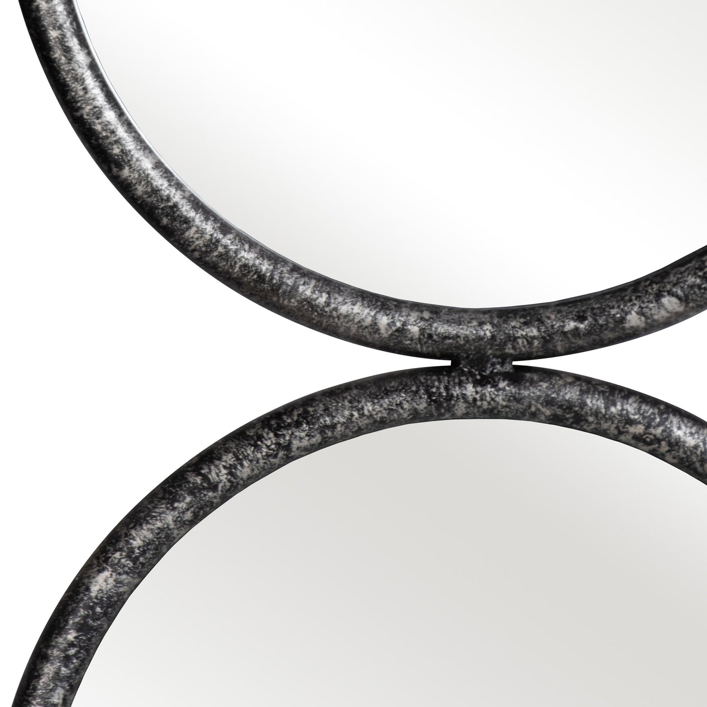 Circles Wall Mirror, Black