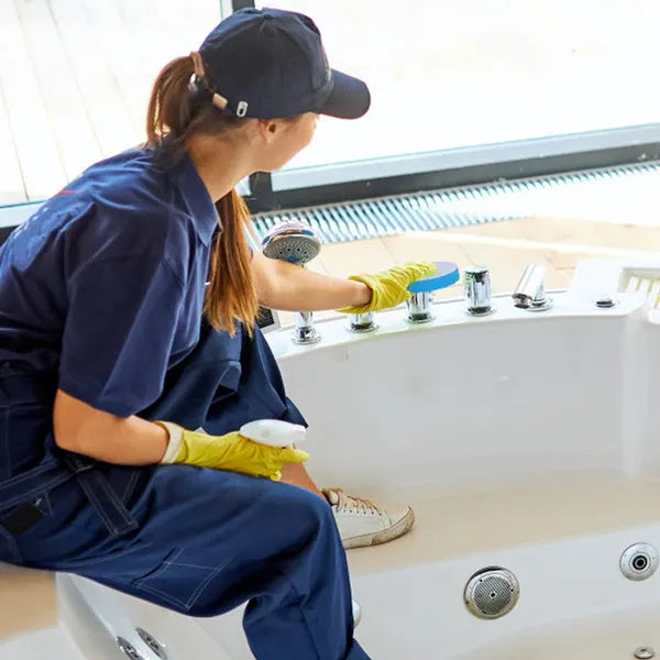 Electric Spin Scrubber – Cordless Cleaning Brush | 8 Replaceable Heads & Extendable Arm